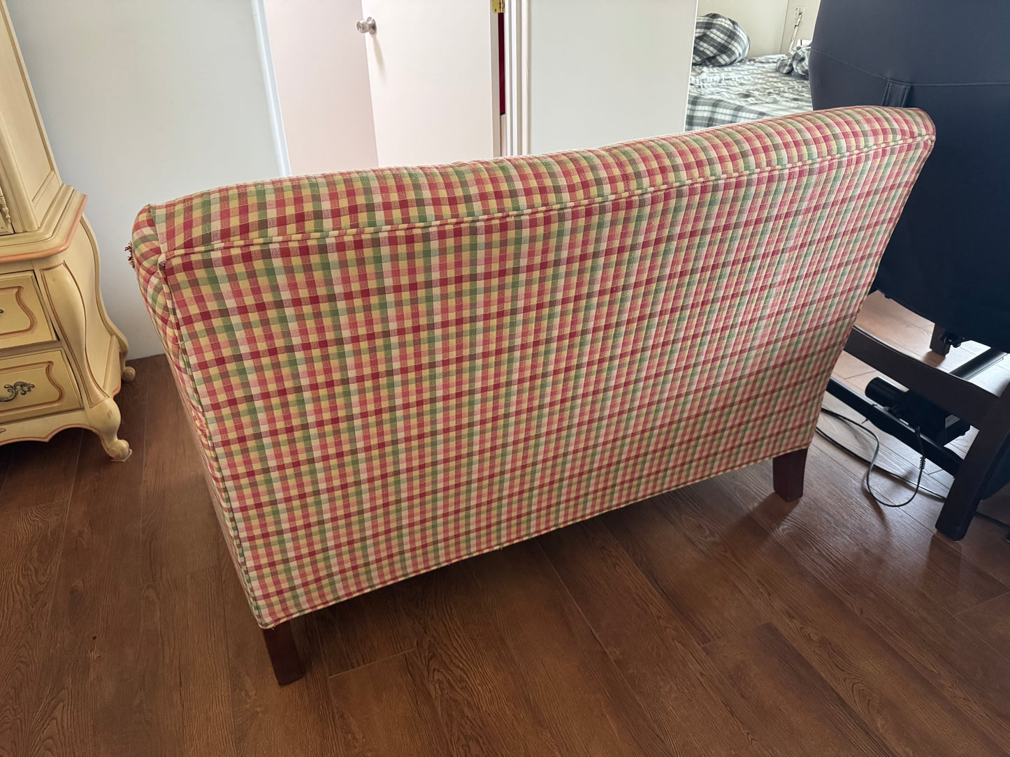 Vintage Sofa Plaid Red/Green/White