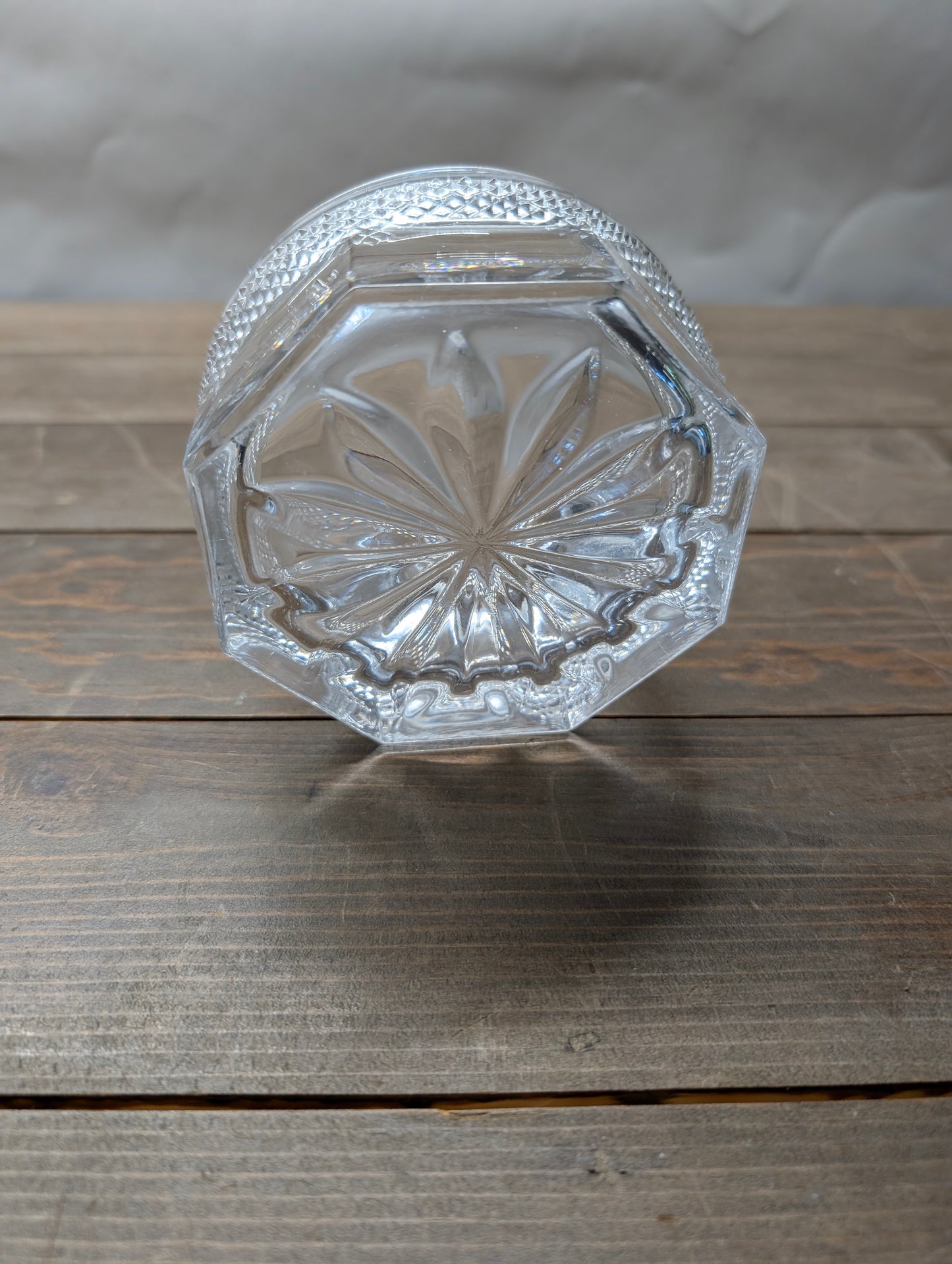 Vintage Heavy Clear Crystal Candy Bowl