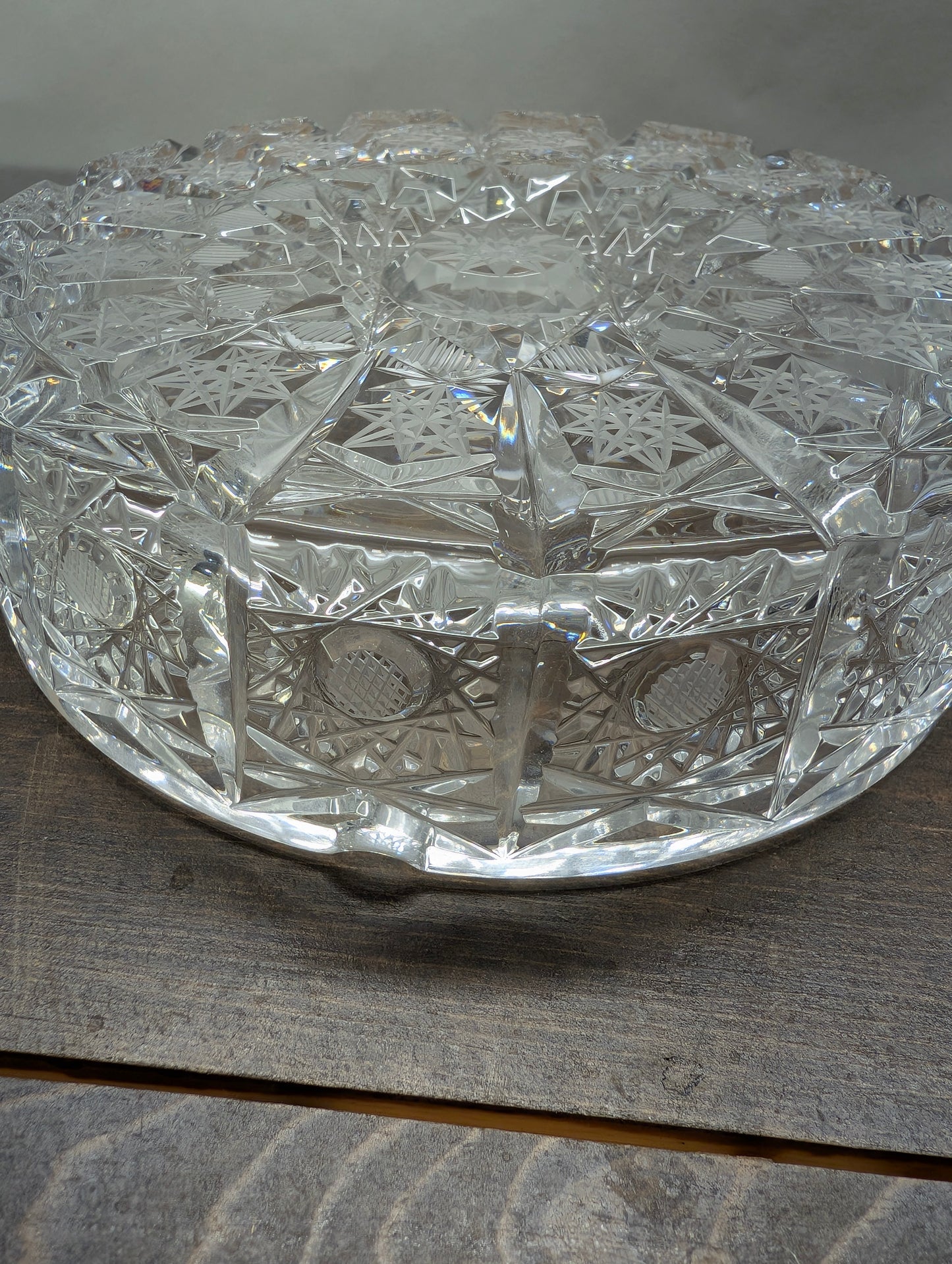 Beautifully Cut Crystal Ash Tray Likely Rogaska