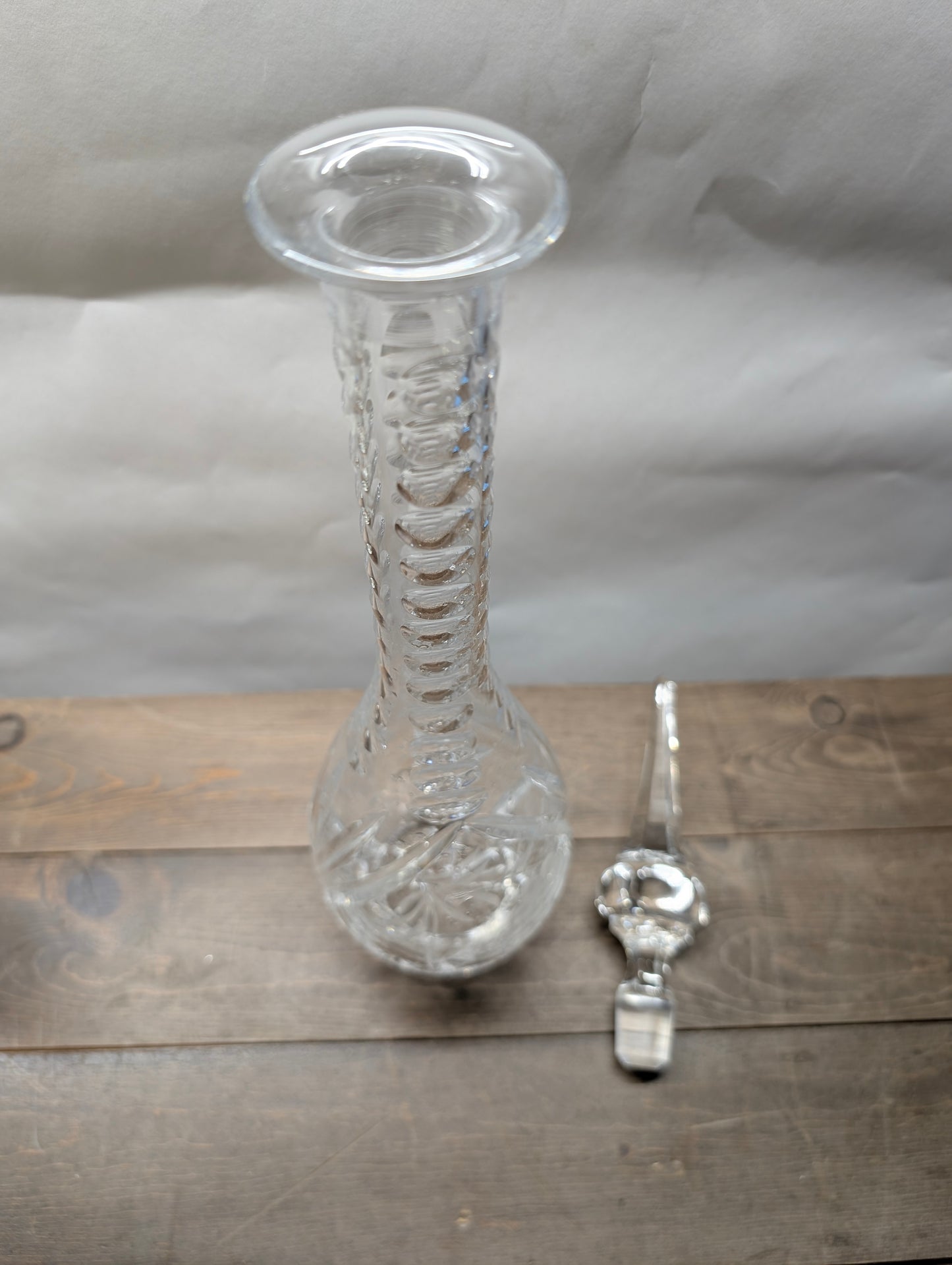 Crystal Decanter Grapevine Design