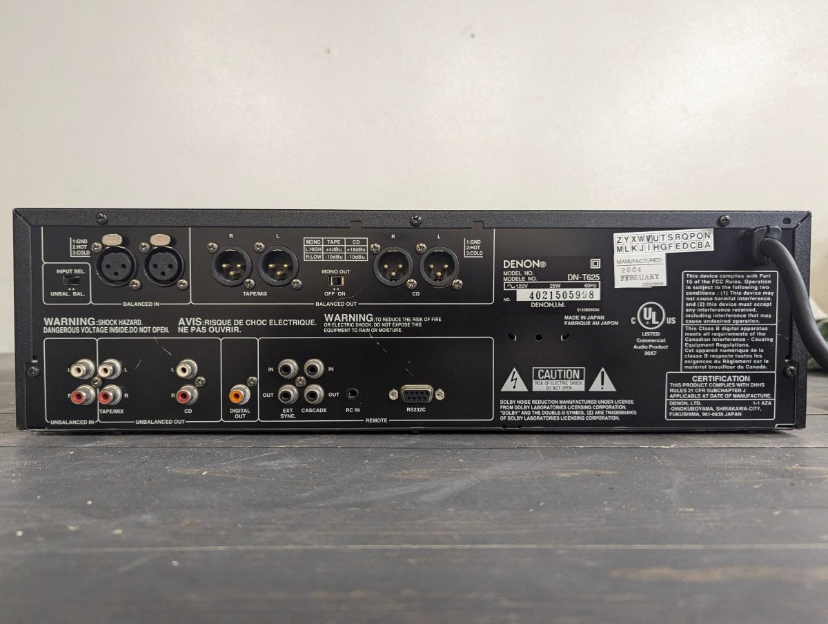 Denon DN - T625 CD/Cassette Combo Deck - Professional Audio Player - Semi Functional - Crap4Cash -