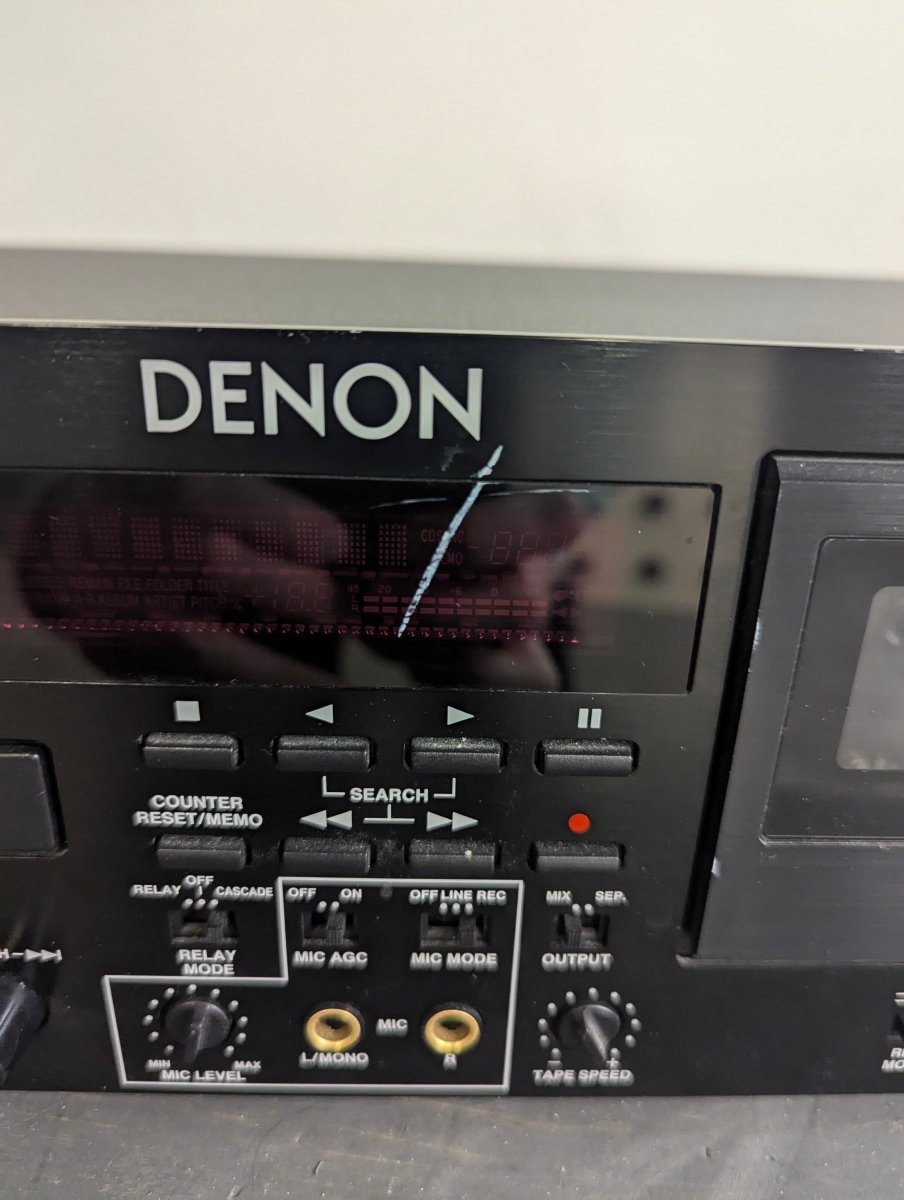Denon DN - T645 CD/Cassette Combo Deck - Professional - Grade Audio Player - Used Condition - Crap4Cash -