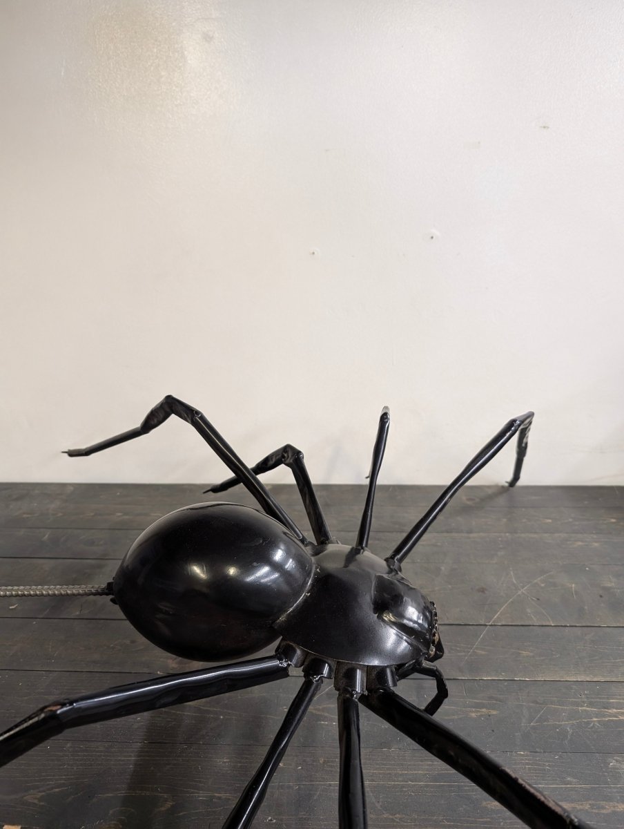 Detailed Metal Spider Sculpture - Crap4Cash -