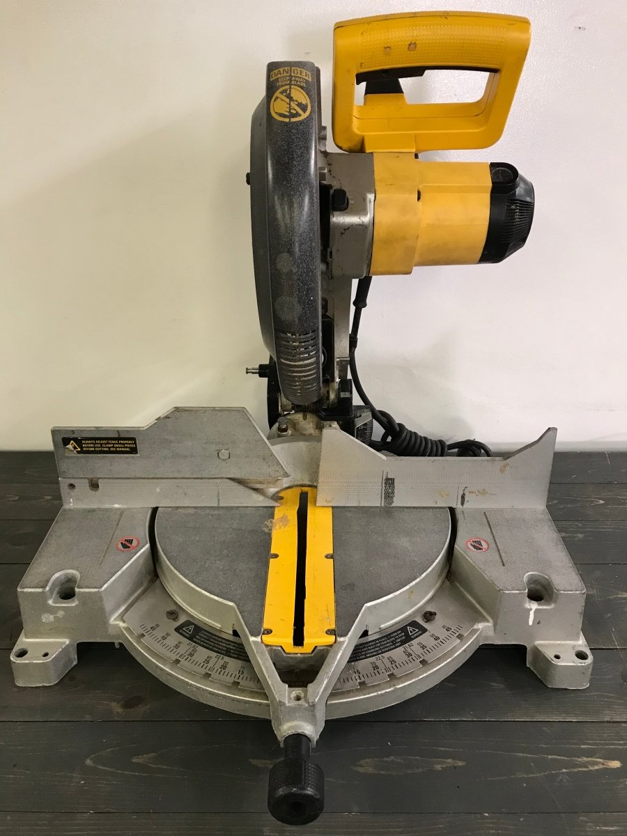 DeWalt DW705 12" (305mm), 15 Amp, 4000 RPM, Double Bevel Capacity Sliding Compound Miter Saw - Crap4Cash - Power Tools