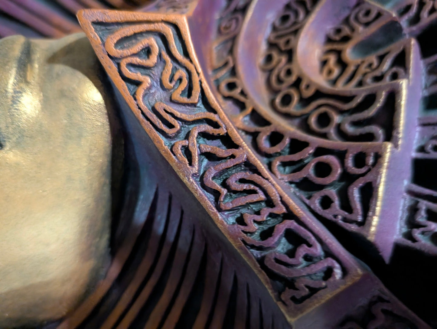 Intricate Wall Mask piece by Steven Eye Purple/Gold - Crap4Cash -
