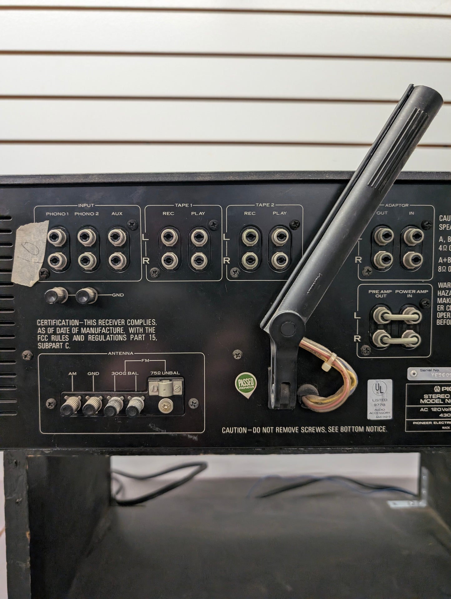 Pioneer SX-1280 *For Parts* Vintage Receiver