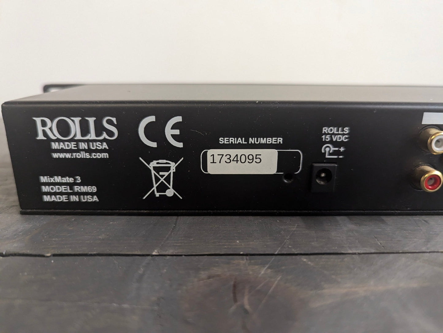 Rolls RM69 Mix Mate 3 Compact 3 - Channel Mixer Used Good Condition - Crap4Cash -