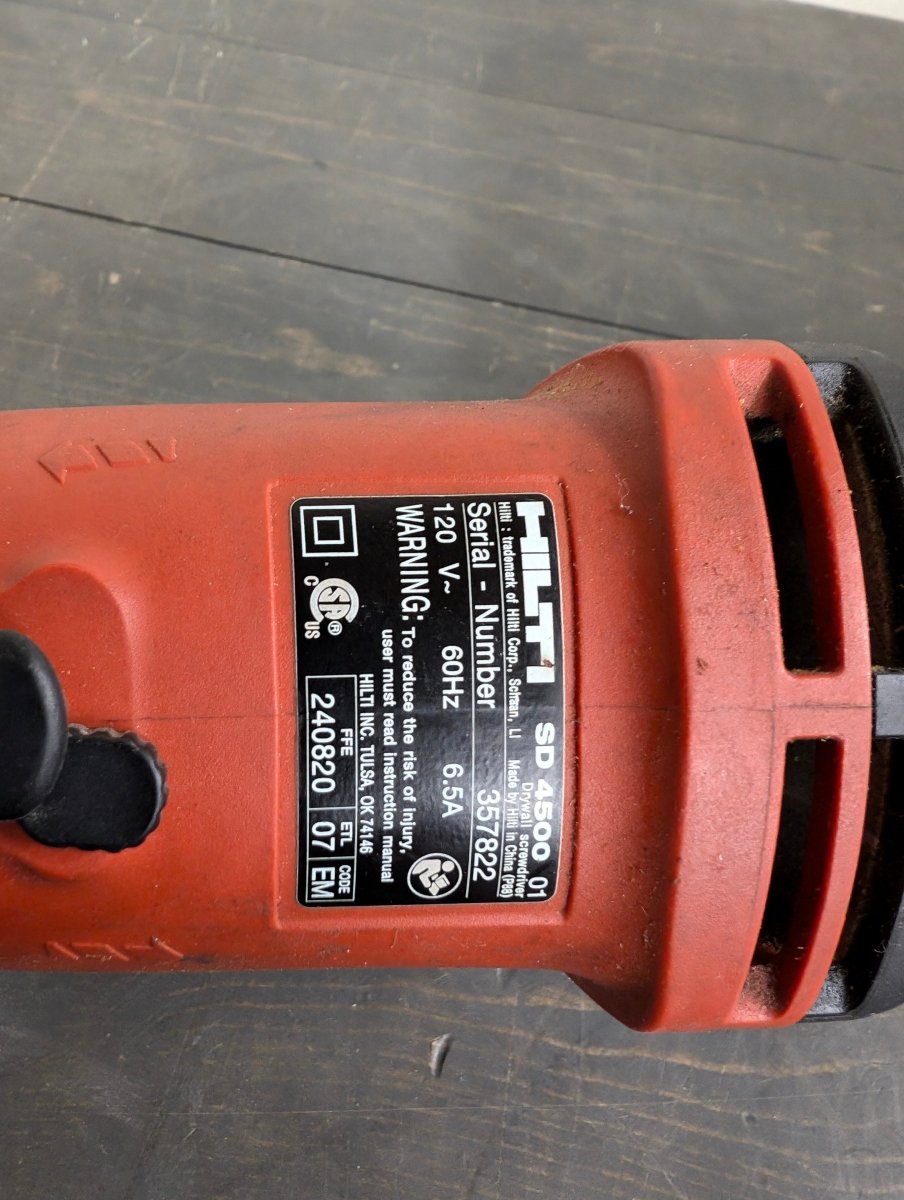 Used Good Condition Hilti SD 4500 Corded Drywall Screwdriver - Crap4Cash -