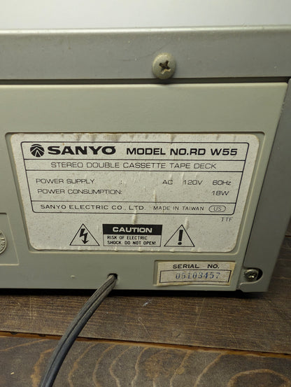 Sanyo RD W55 Tape Deck