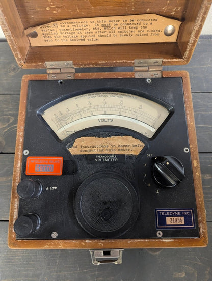 1951 Vintage AC Voltmeter by Teledyne and Sensitive Research Instrument Corporation - Crap4Cash - 
