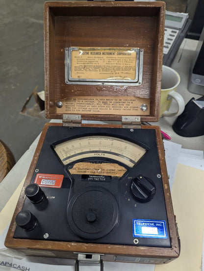 1951 Vintage AC Voltmeter by Teledyne and Sensitive Research Instrument Corporation - Crap4Cash - 