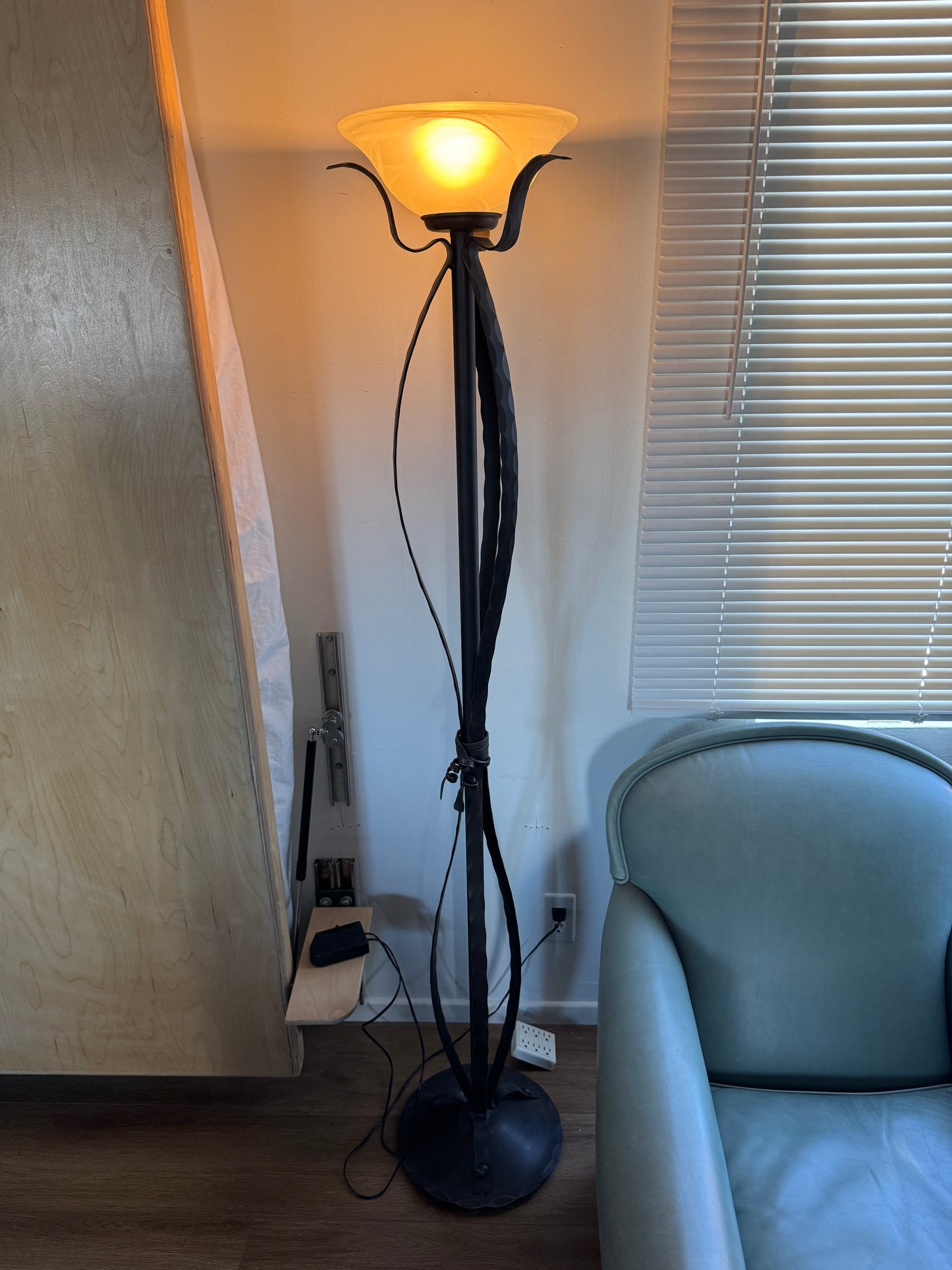 Vintage 80s Art Deco Floor Lamp