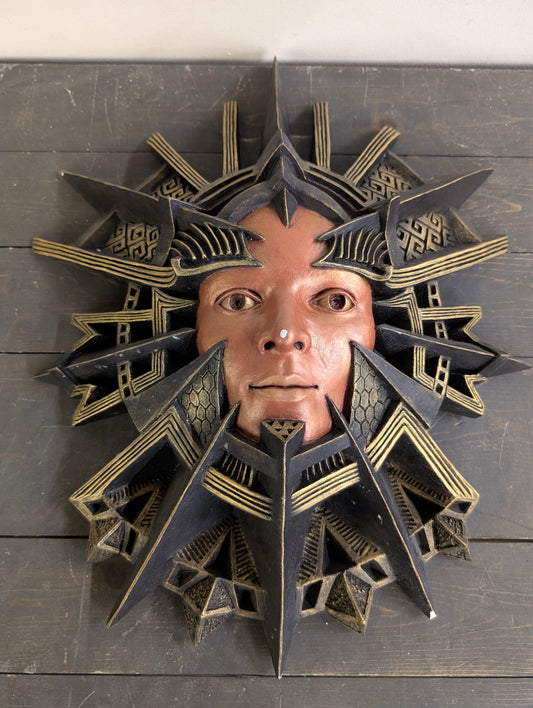 Gold/Black/Bronze Wall Hanging Mask Piece by Steven Eye