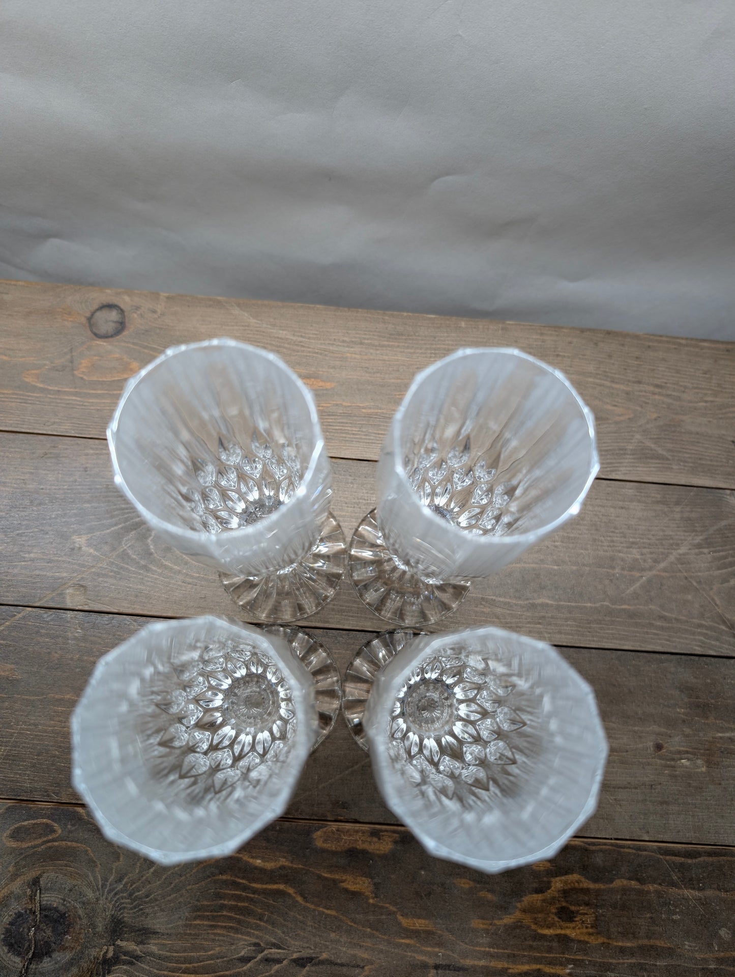 Set of 4 Cristal D'arque Bretagne Champagne Glasses