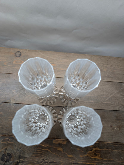 Set of 4 Cristal D'arque Bretagne Champagne Glasses