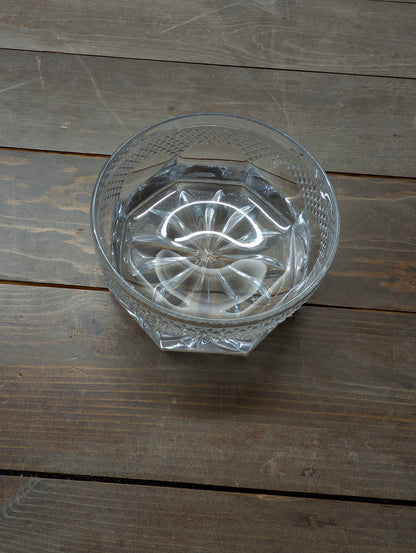 Vintage Heavy Clear Crystal Candy Bowl