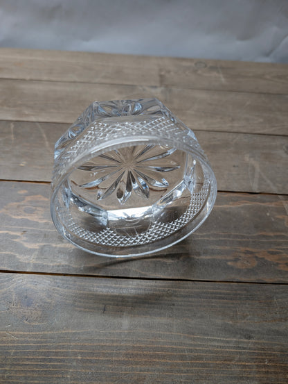 Vintage Heavy Clear Crystal Candy Bowl