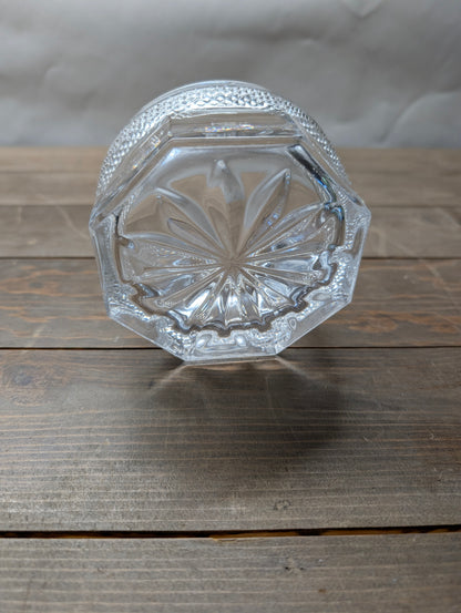 Vintage Heavy Clear Crystal Candy Bowl