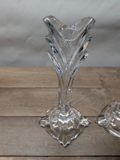 Mikasa Crystal Fluted Candle Holders
