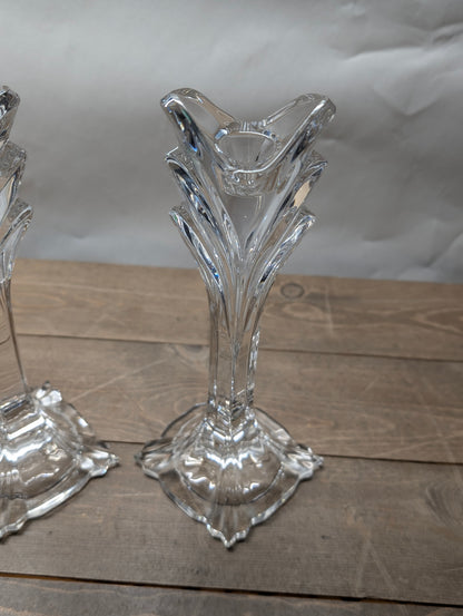 Mikasa Crystal Fluted Candle Holders