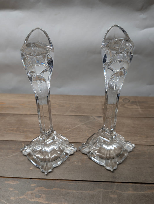 Mikasa Crystal Fluted Candle Holders
