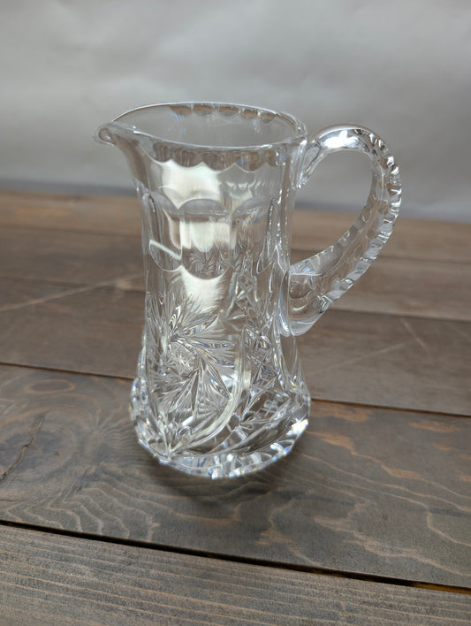 Bohemia Style Cut Glass Milk Pitcher