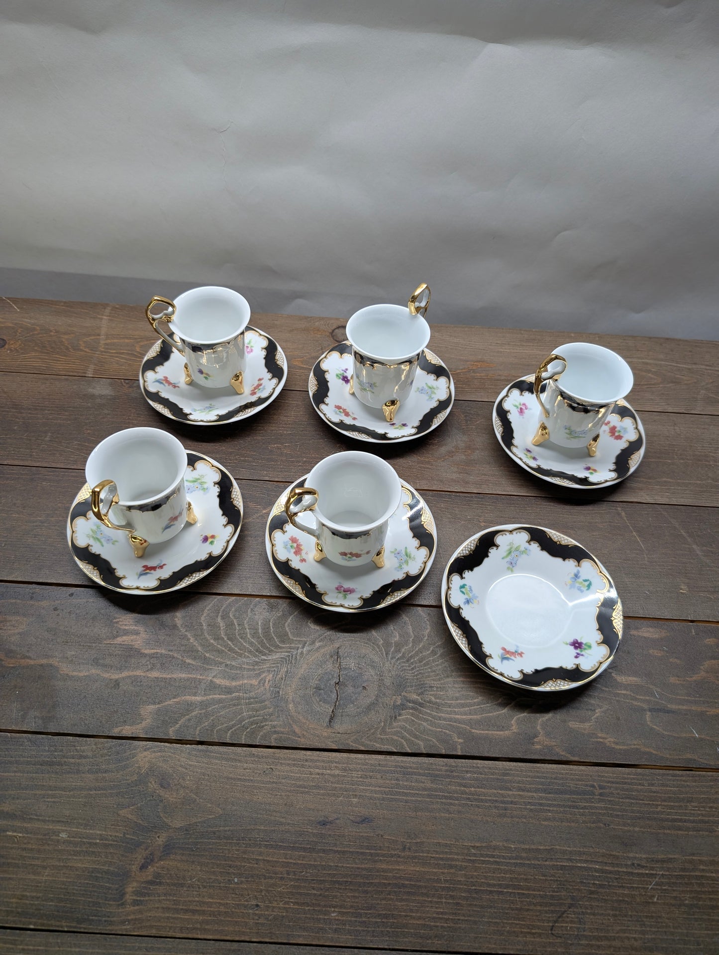 11-piece Tiger Yedi Japan Porcelain Teacup Set