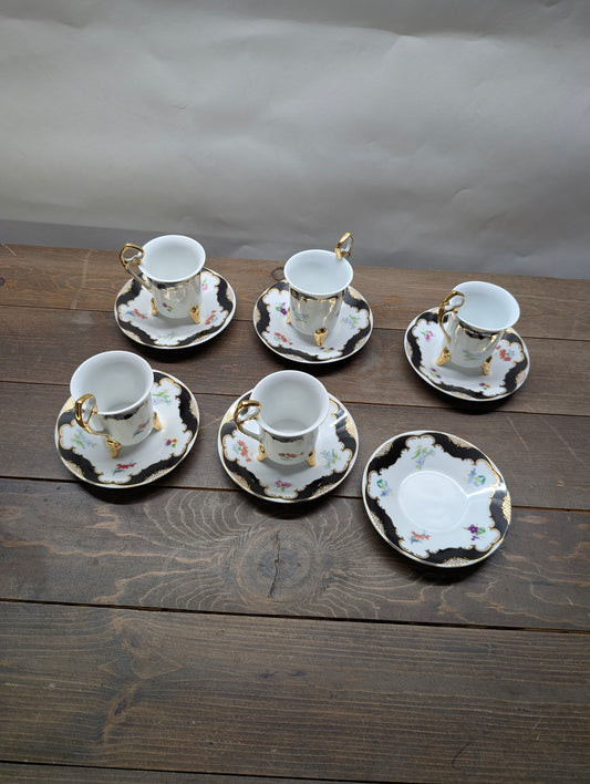 11-piece Tiger Yedi Japan Porcelain Teacup Set