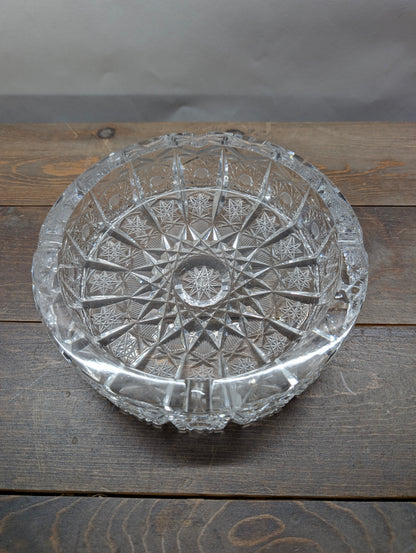Beautifully Cut Crystal Ash Tray Likely Rogaska