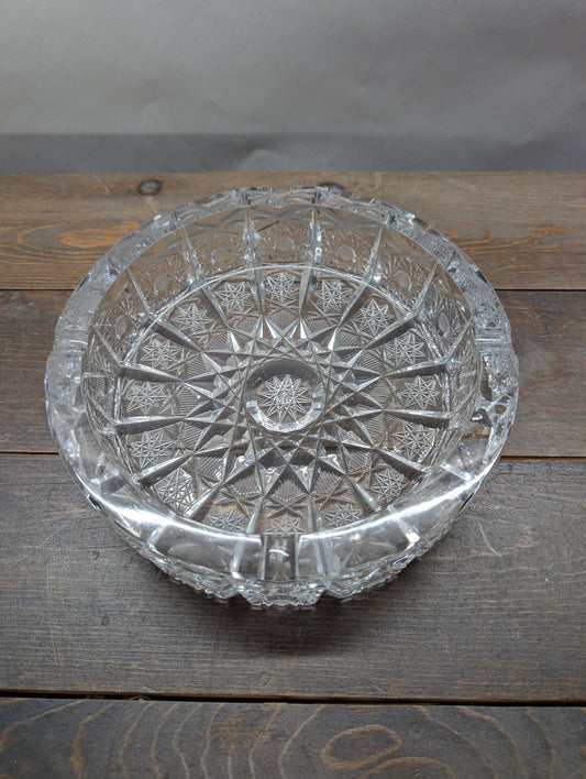 Beautifully Cut Crystal Ash Tray Likely Rogaska