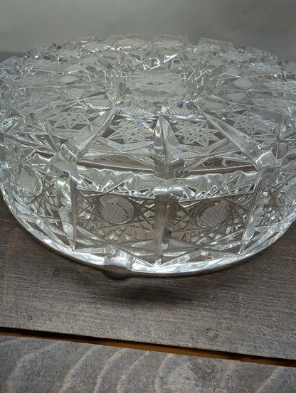 Beautifully Cut Crystal Ash Tray Likely Rogaska