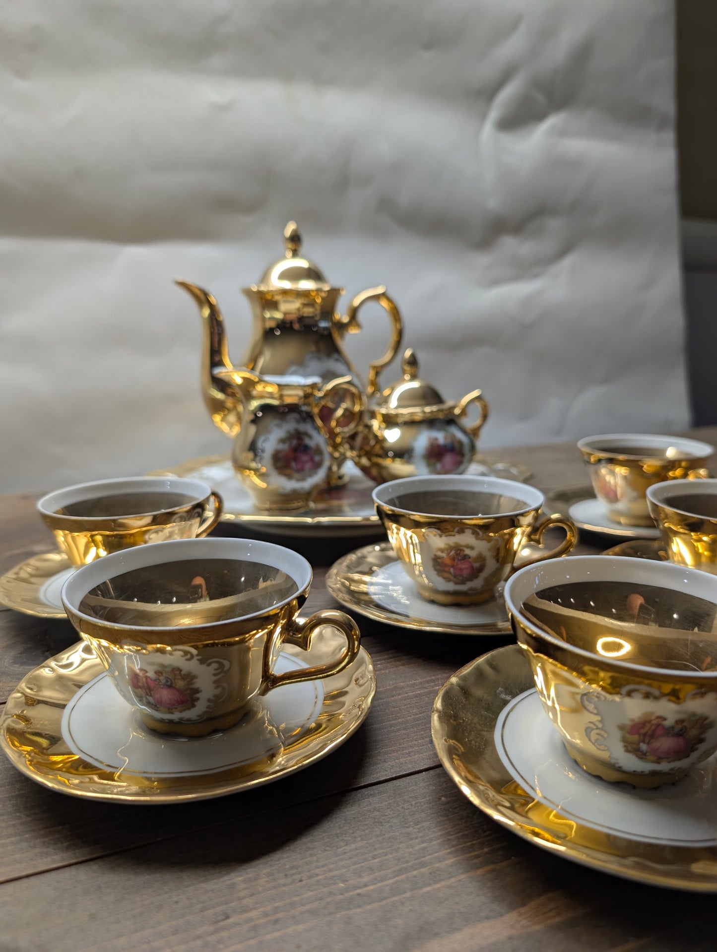 16 Piece Vintage Porcelain STW Bavarian Tea Set