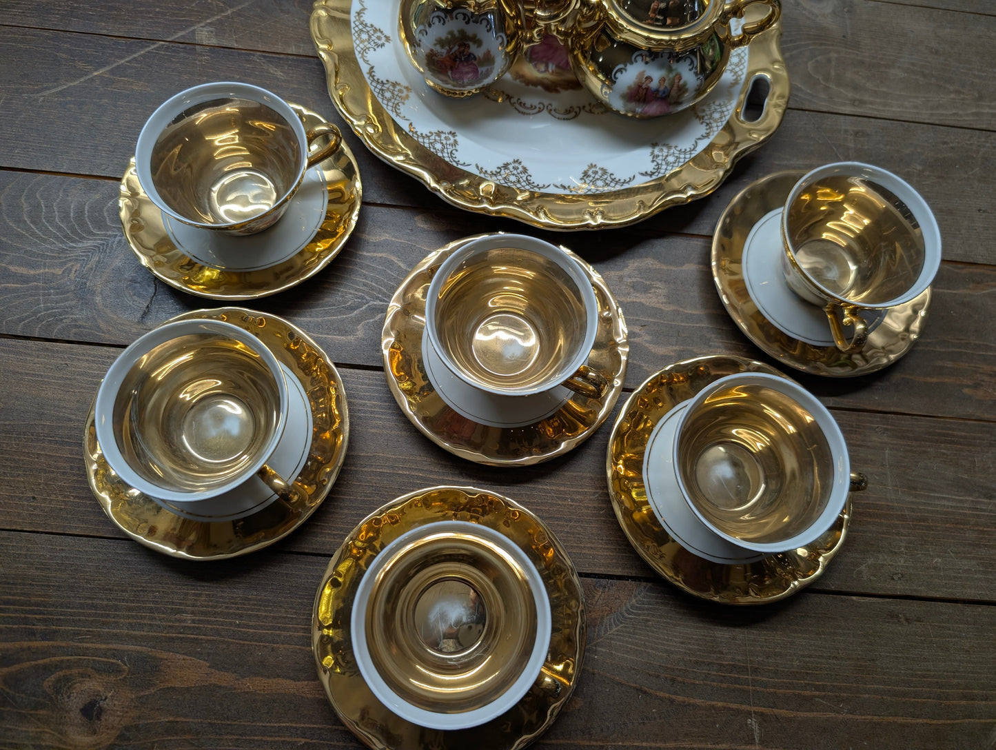 16 Piece Vintage Porcelain STW Bavarian Tea Set