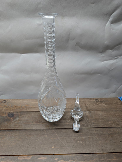 Crystal Decanter Grapevine Design