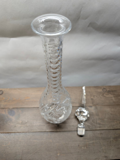 Crystal Decanter Grapevine Design