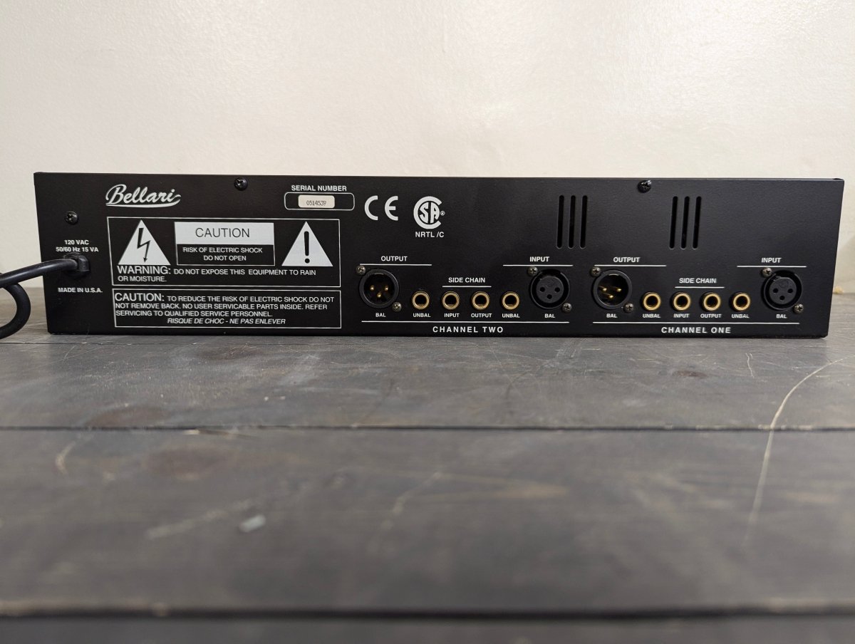 Bellari RP583 Studio Dual Tube Compressor/Limiter - Crap4Cash - 