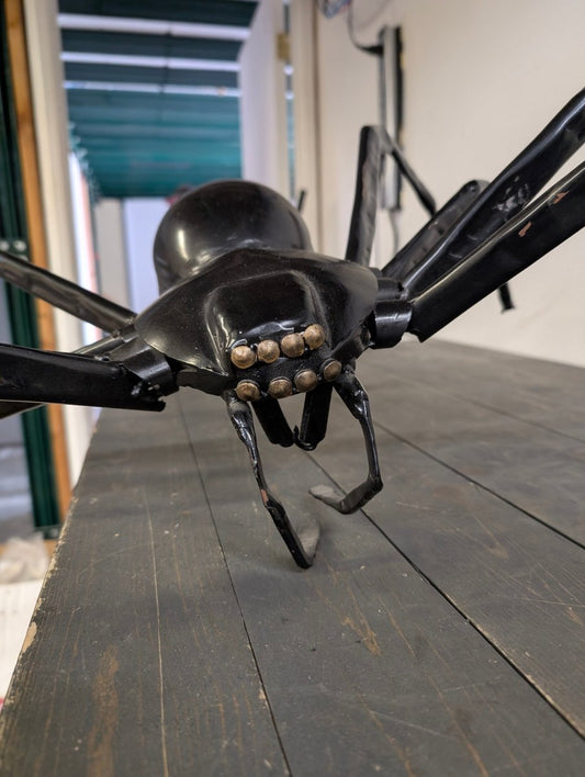Detailed Metal Spider Sculpture - Crap4Cash - 