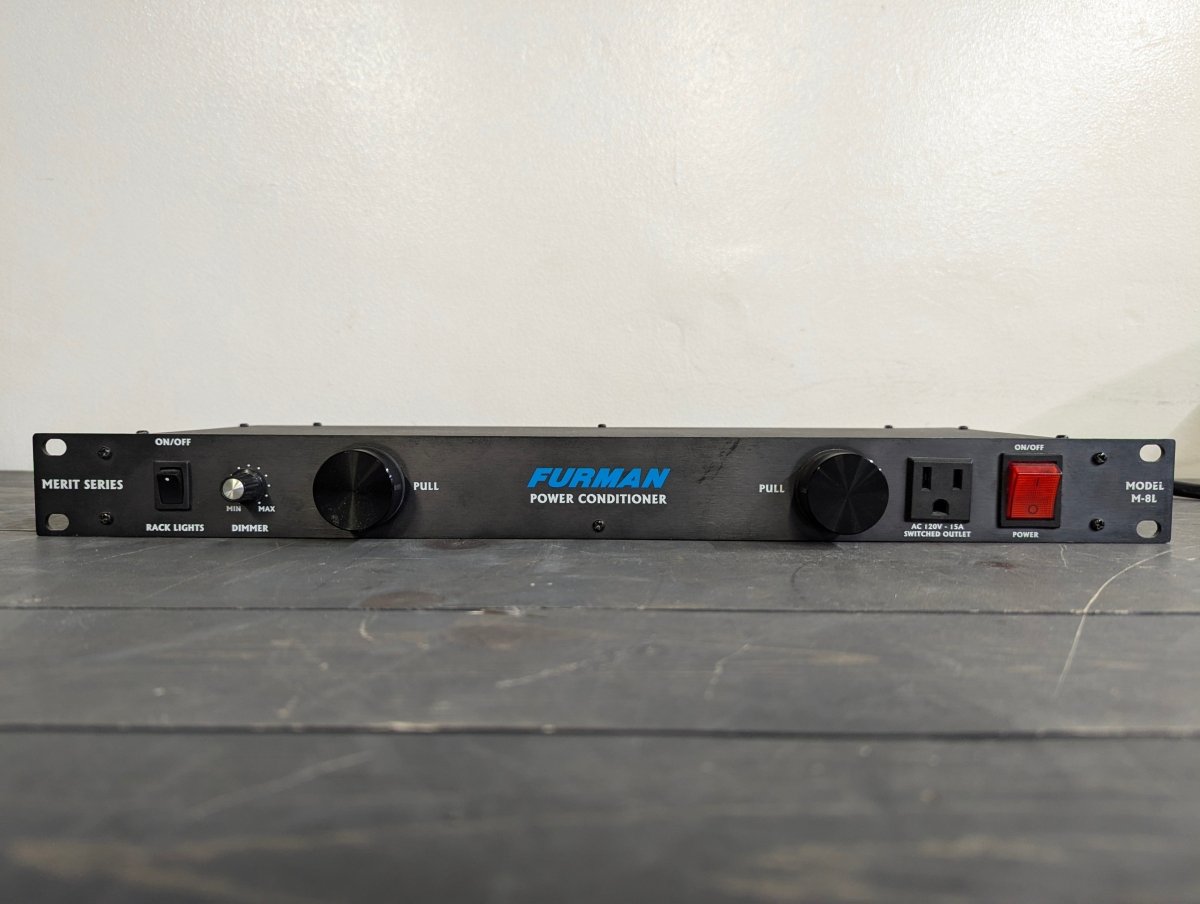 Furman M - 8L Power Conditioner - 8 Outlets with Surge Protection for Audio Gear - Crap4Cash - 