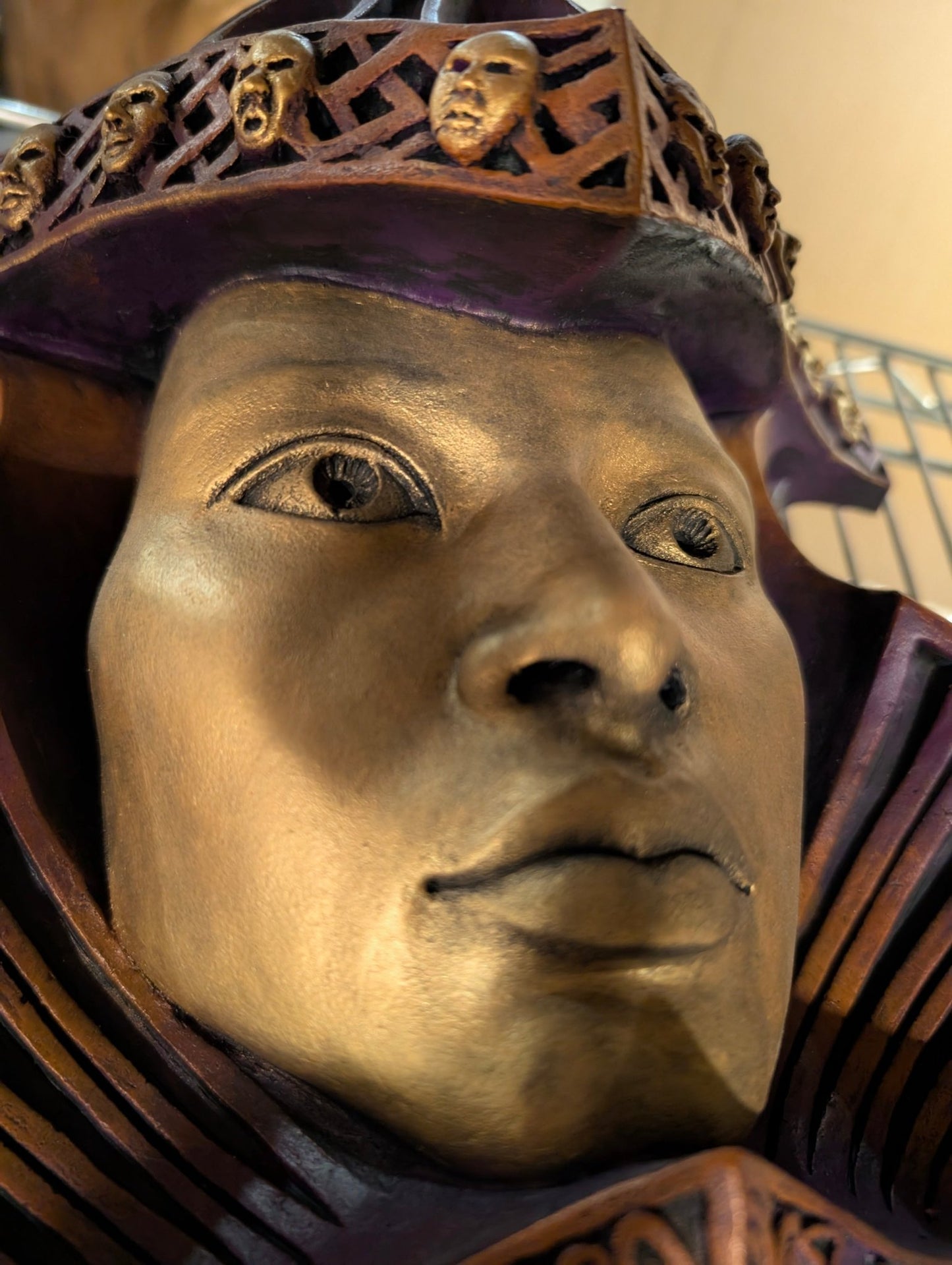Intricate Wall Mask piece by Steven Eye Purple/Gold - Crap4Cash - 