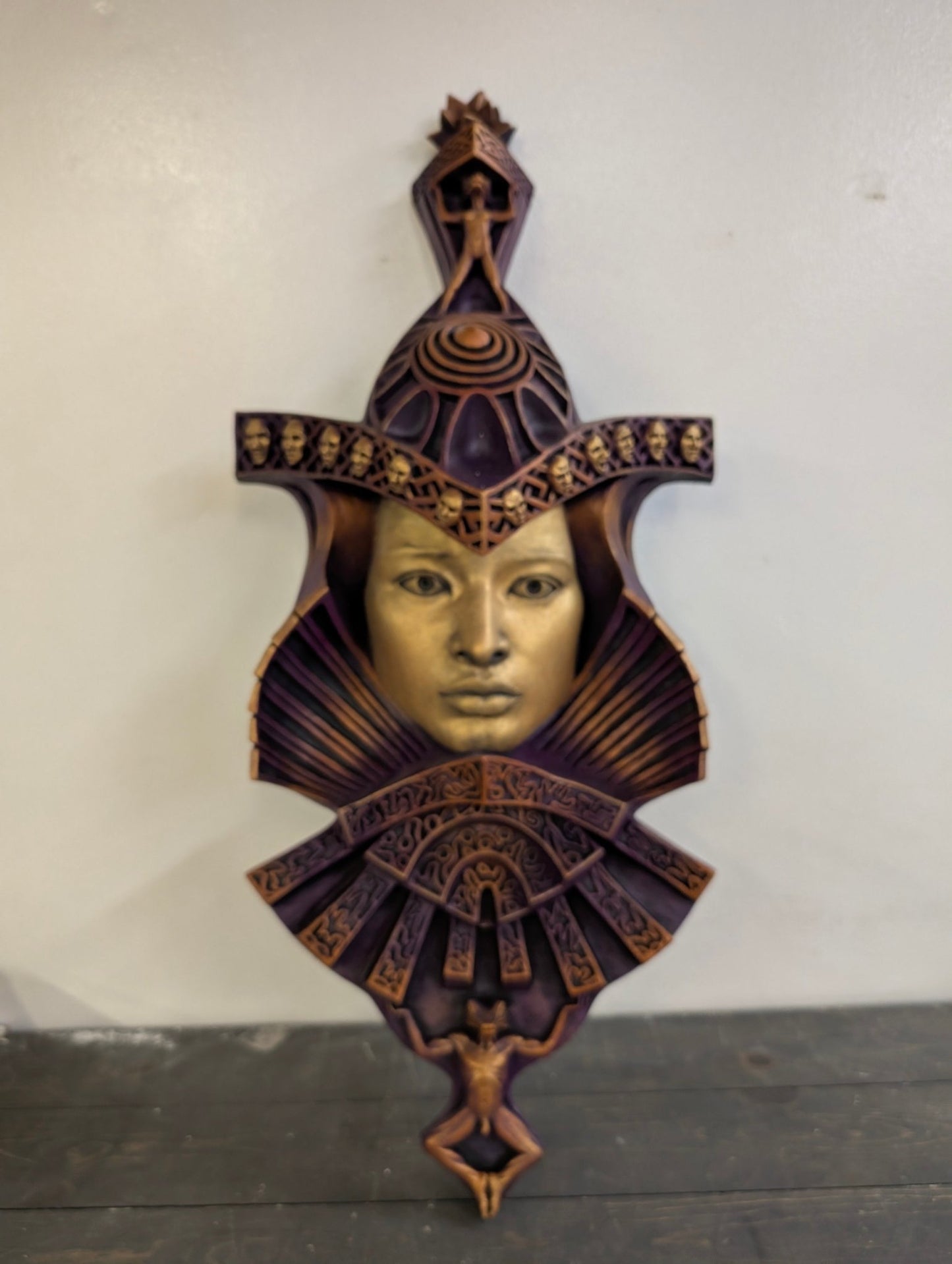 Intricate Wall Mask piece by Steven Eye Purple/Gold - Crap4Cash - 
