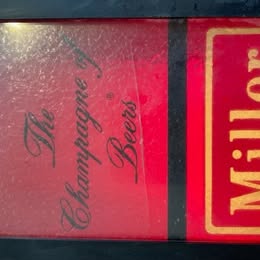 Pair of Rare Vintage Red and Black Box Lit Miller High Life Beer Sings *Good Condition* - Crap4Cash - 