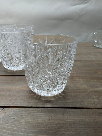 Set of 9 Cristal D'Arques Crystal Old Fashioned Tumblers