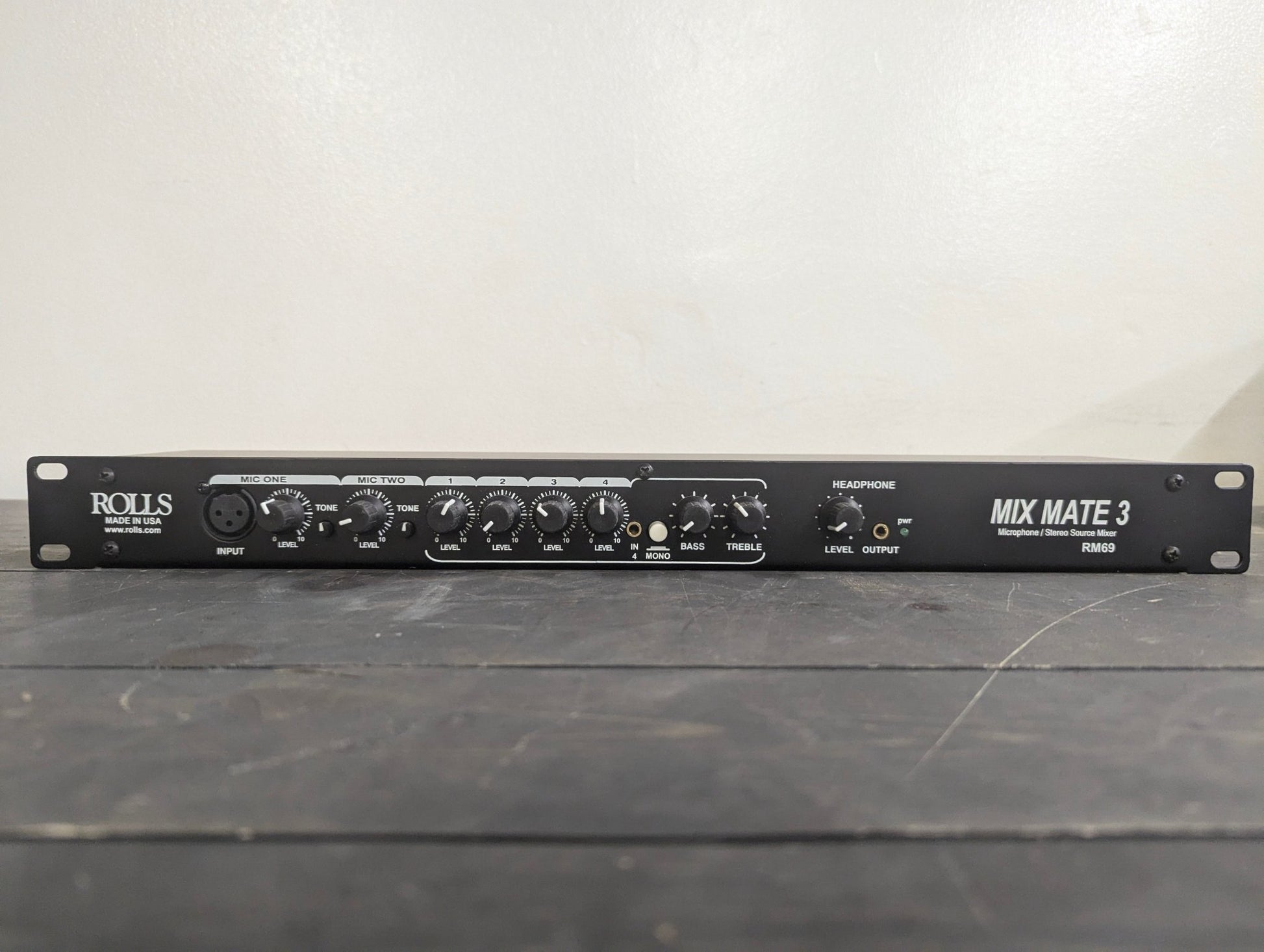Rolls RM69 Mix Mate 3 Compact 3 - Channel Mixer Used Good Condition - Crap4Cash - 