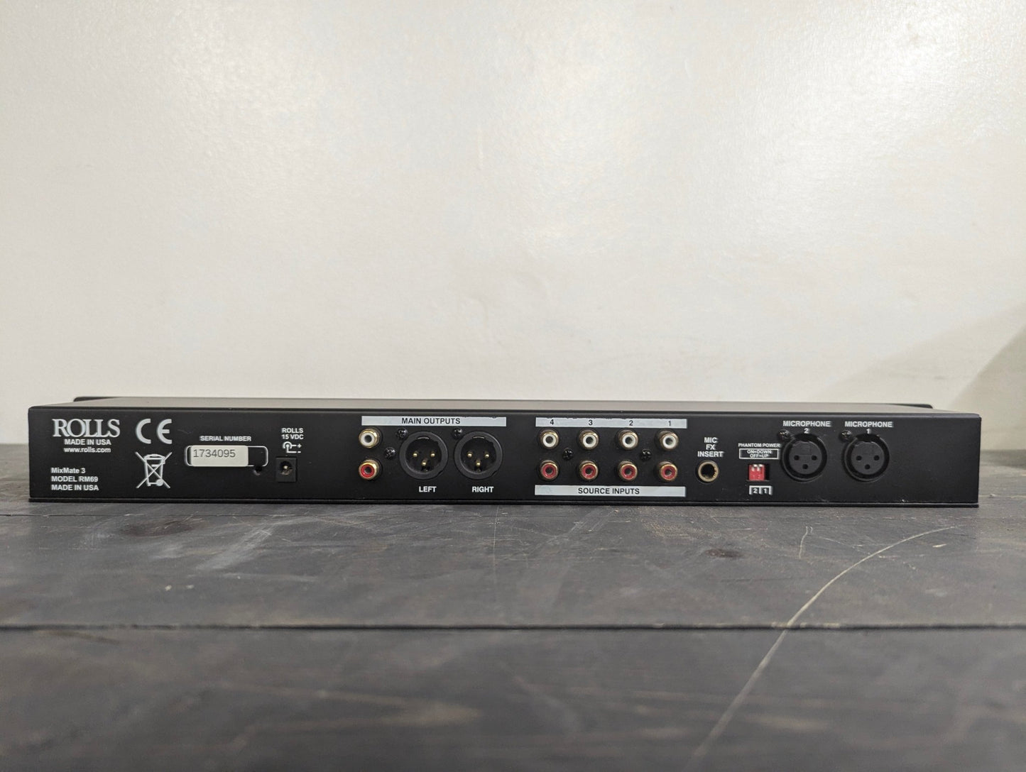 Rolls RM69 Mix Mate 3 Compact 3 - Channel Mixer Used Good Condition - Crap4Cash - 