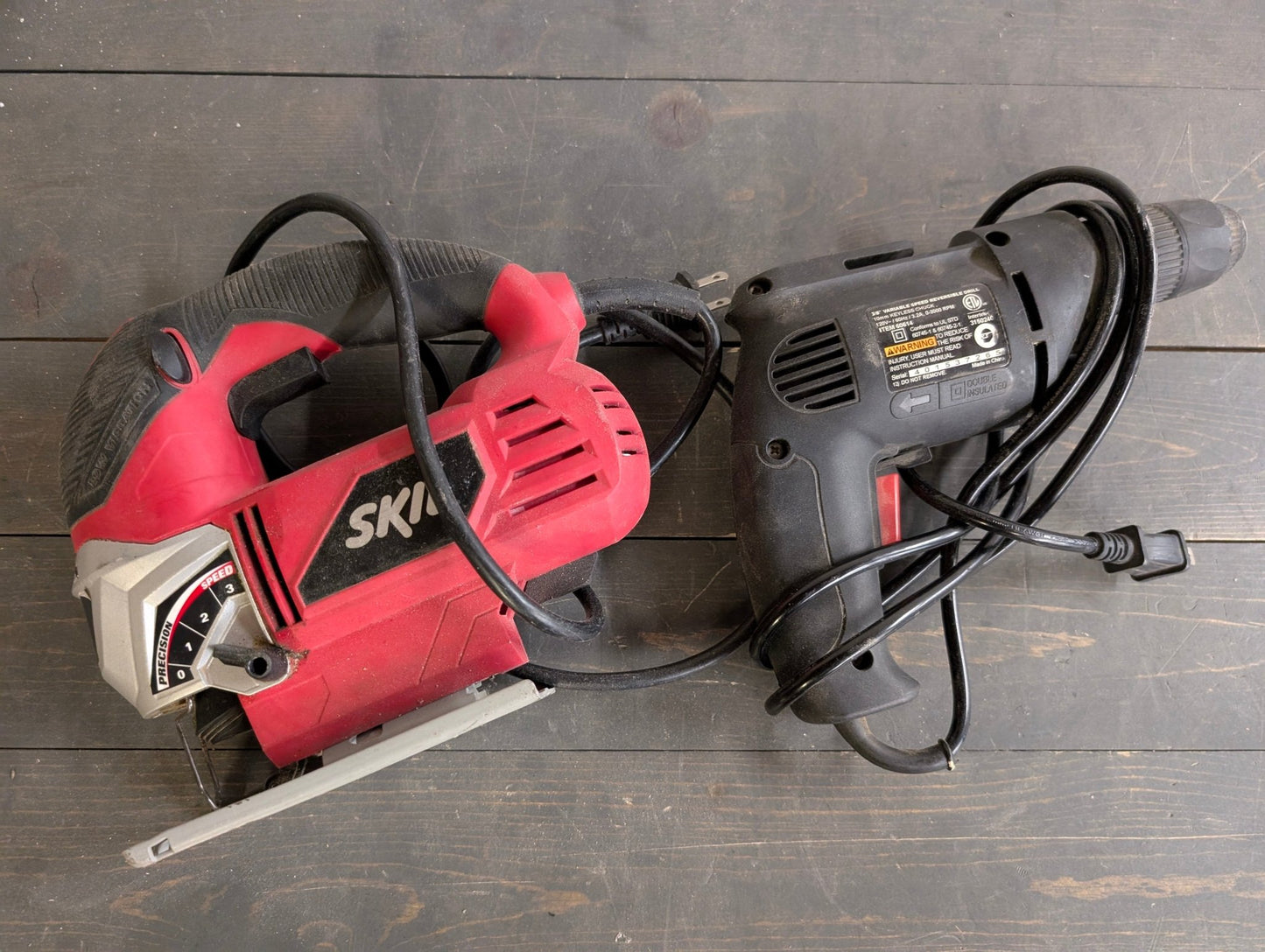 Skil Jigsaw and Harbor Freight Corded Drill bundle - Crap4Cash - 