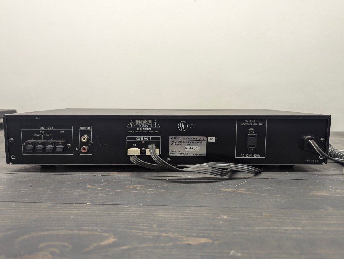 Sony ST - JX401 Quartz Digital Synthesizer Stereo Tuner Used - Crap4Cash - 