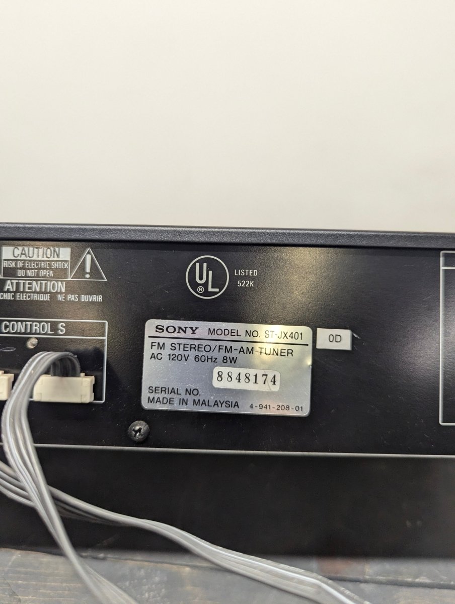 Sony ST - JX401 Quartz Digital Synthesizer Stereo Tuner Used - Crap4Cash - 