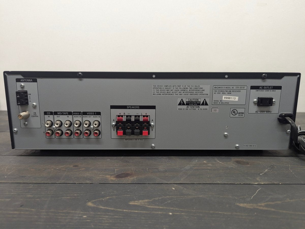 Sony STR - DE197 Stereo Receiver - 2 - Channel Home Audio - Great Condition - Crap4Cash - 