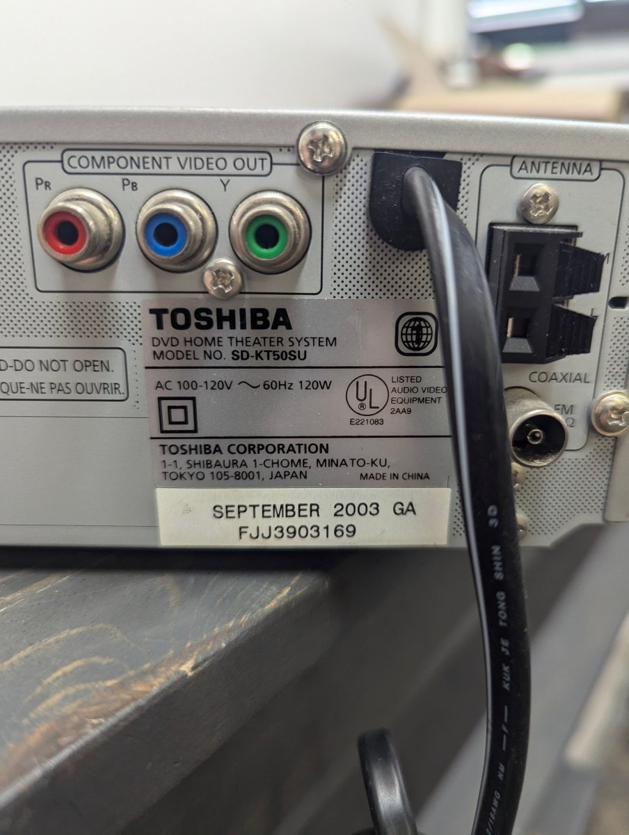Toshiba DVD Home Theater SD - KT50SU Used *Just Console* - Crap4Cash - 
