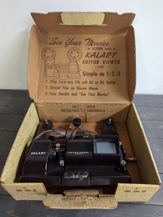 Vintage 1950s Kalart Editor/Viewer - 8mm Film Editing Tool - Fully Functional - Crap4Cash - 